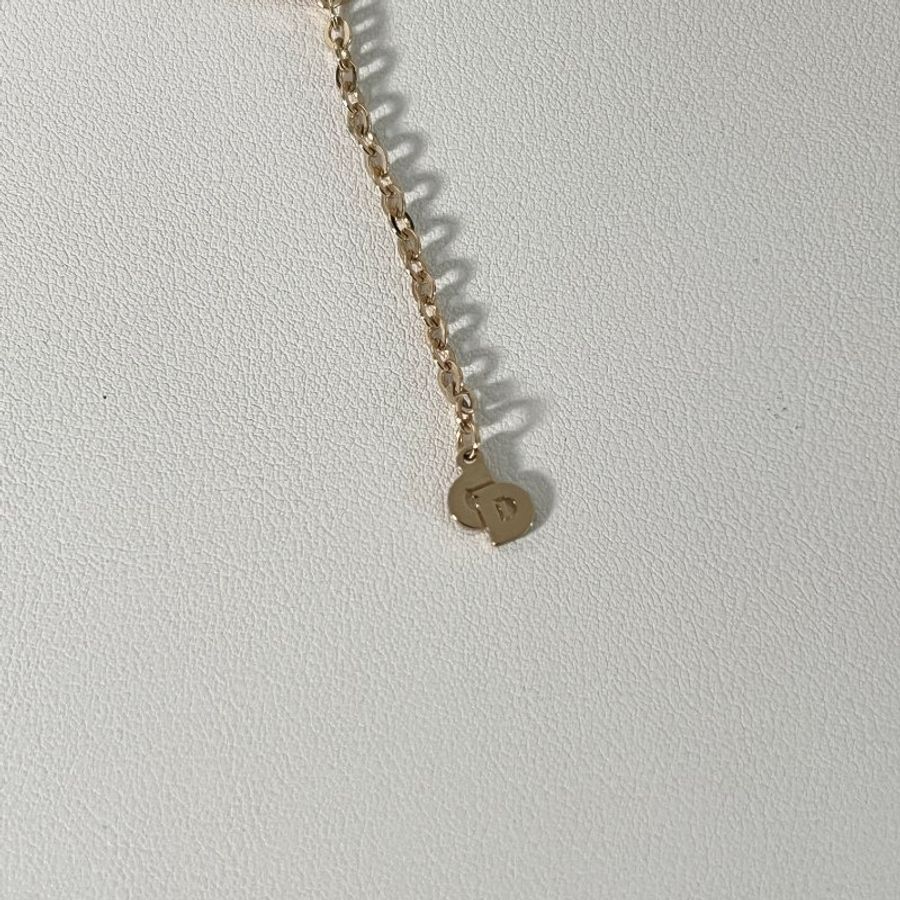 Dior CD水鑽頸鏈項鏈 情人節禮物 附飾物盒 日本中古Vintage-4