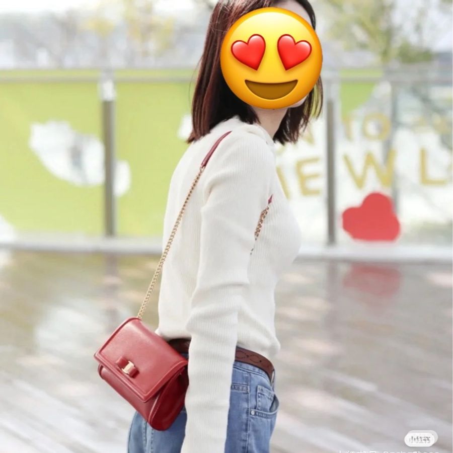 Salvatore Ferragamo 菲拉格慕 Vara Bow WOC 蝴蝶結 紅色 側背包 斜背包 肩背包 鏈條包-4