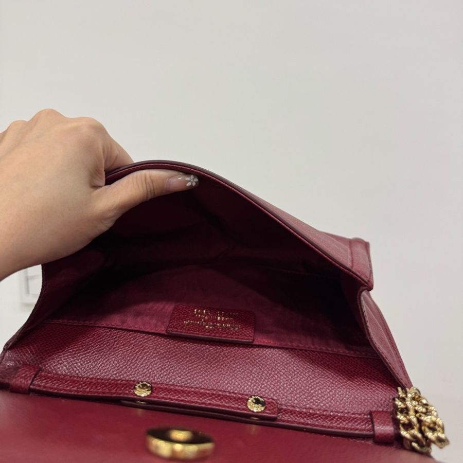Salvatore Ferragamo 菲拉格慕 Vara Bow WOC 蝴蝶結 紅色 側背包 斜背包 肩背包 鏈條包-18