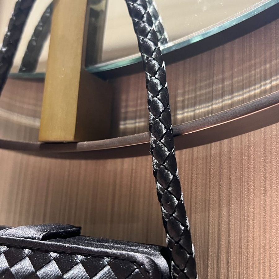 BV罕有絕版菱格流蘇手提包 附原裝鏡子 日本中古二手vintage-11