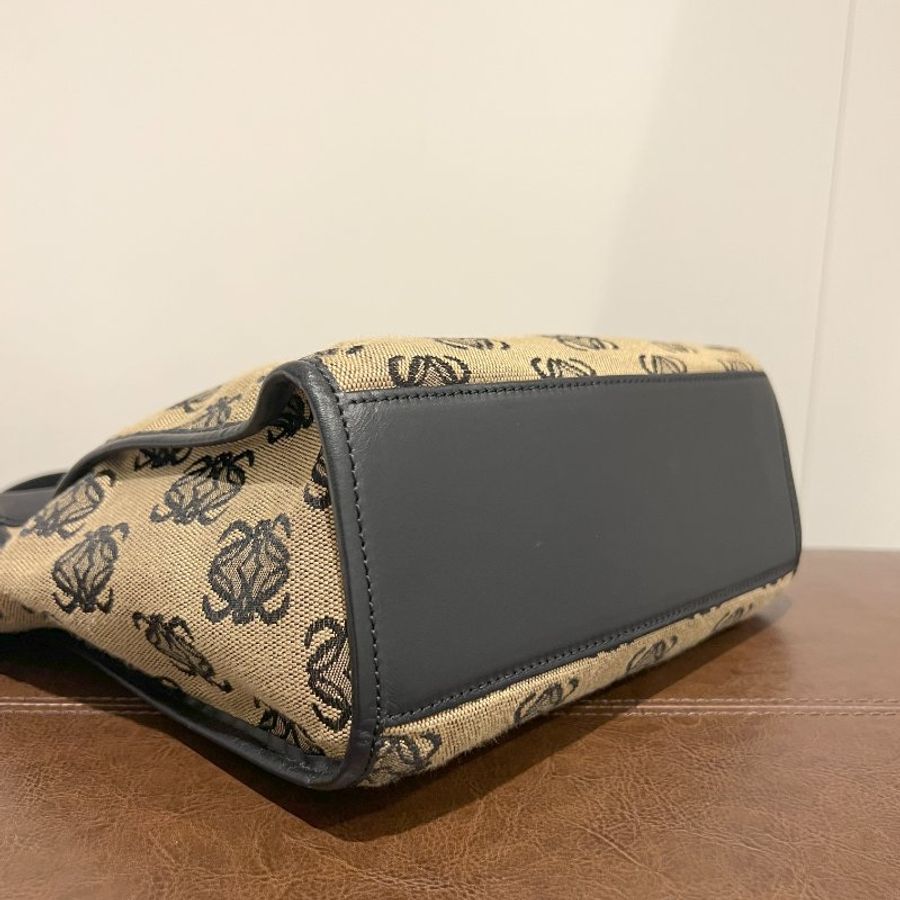 LOEWE稀有小琴譜手提側肩包 贈金屬鏈條肩帶 中古Vintage-7