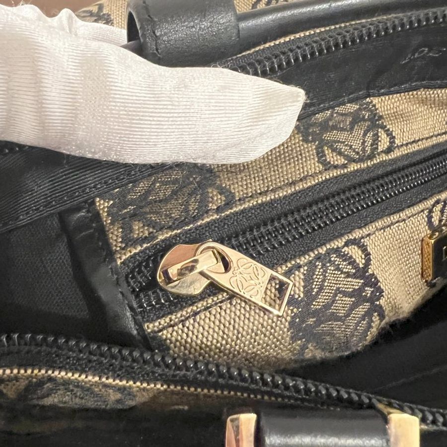 LOEWE稀有小琴譜手提側肩包 贈金屬鏈條肩帶 中古Vintage-11
