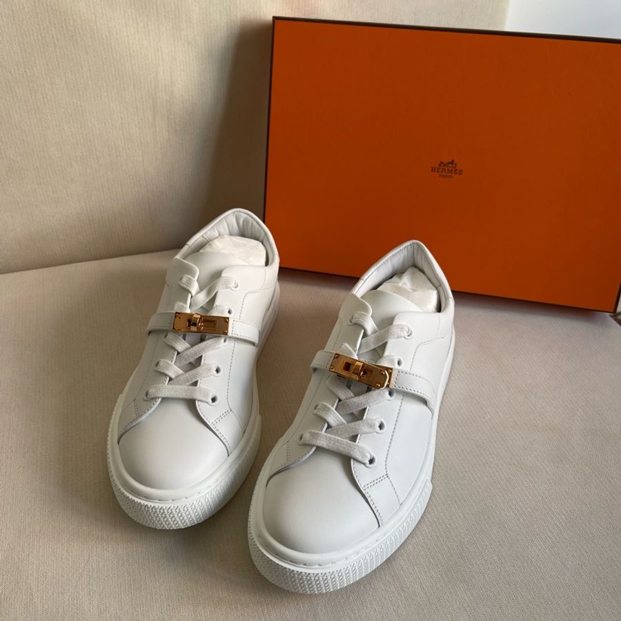 全新 現貨🔥Hermes Kelly Day Sneaker 女裝 小白鞋 👞 白色 38-0