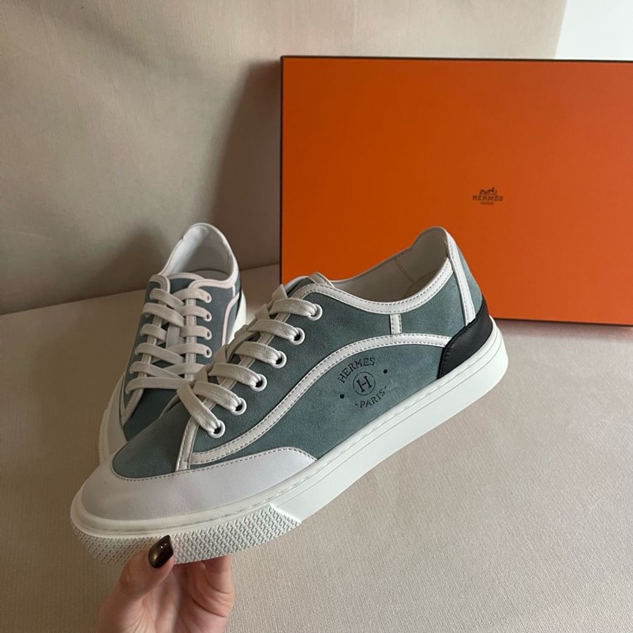 全新 現貨🧡 Hermes Get Sneaker 運動鞋 女裝 休閒鞋 👞 藍色 38-1