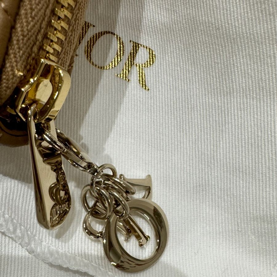 Lady Dior Voyageur 零錢包/M拉鏈錢包Cannage 藤格-6