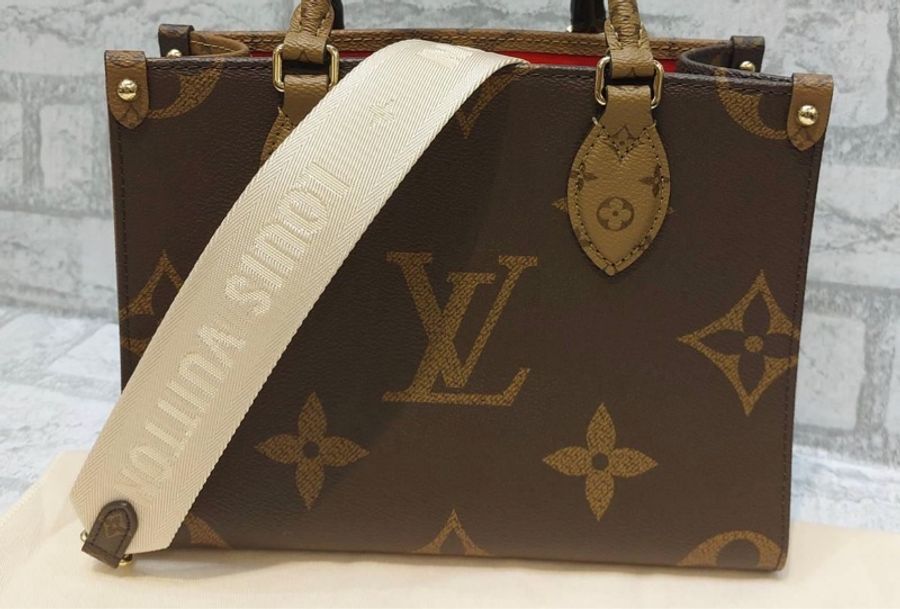 LV M46373 ONTHEGO PM 老花 小款 兩用托特包*少用9成新 割愛 時髦百搭可愛 #男女都適用 尺寸 25*19*11.5CM 有防塵袋 ,盒子-3