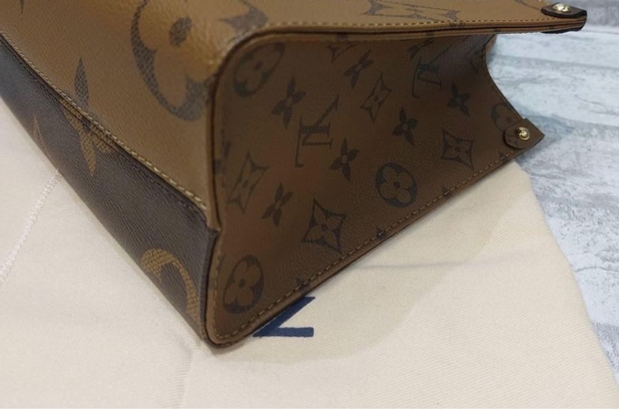 LV M46373 ONTHEGO PM 老花 小款 兩用托特包*少用9成新 割愛 時髦百搭可愛 #男女都適用 尺寸 25*19*11.5CM 有防塵袋 ,盒子-5