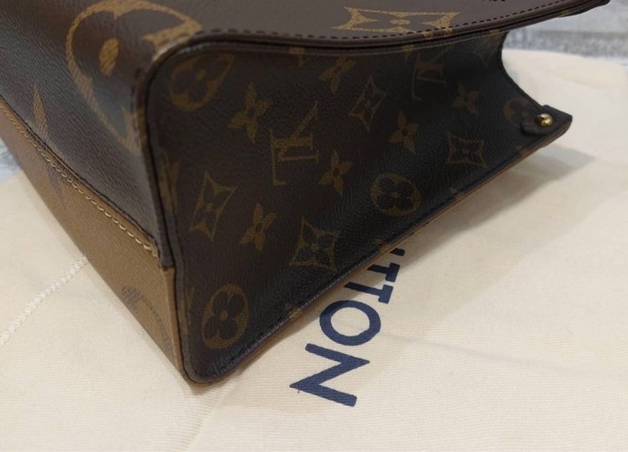 LV M46373 ONTHEGO PM 老花 小款 兩用托特包*少用9成新 割愛 時髦百搭可愛 #男女都適用 尺寸 25*19*11.5CM 有防塵袋 ,盒子-6