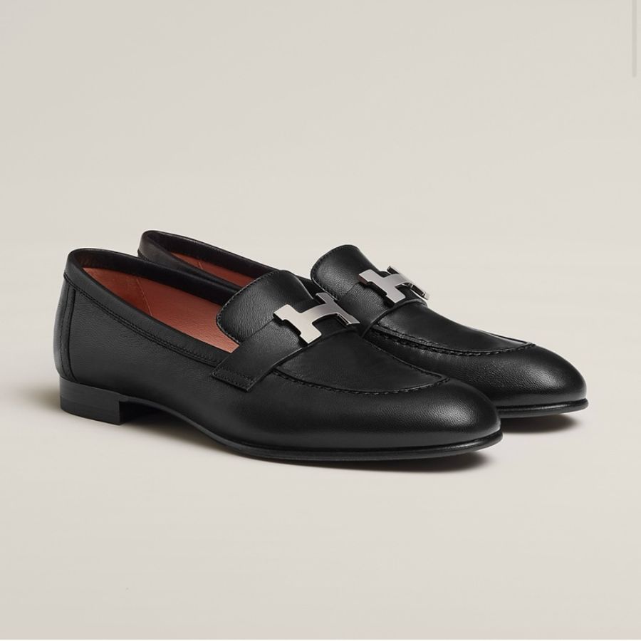 全新 現貨🔥Hermes Royal Paris Loafer Constance H 皮鞋 樂福鞋 👞 黑色 37.5-5