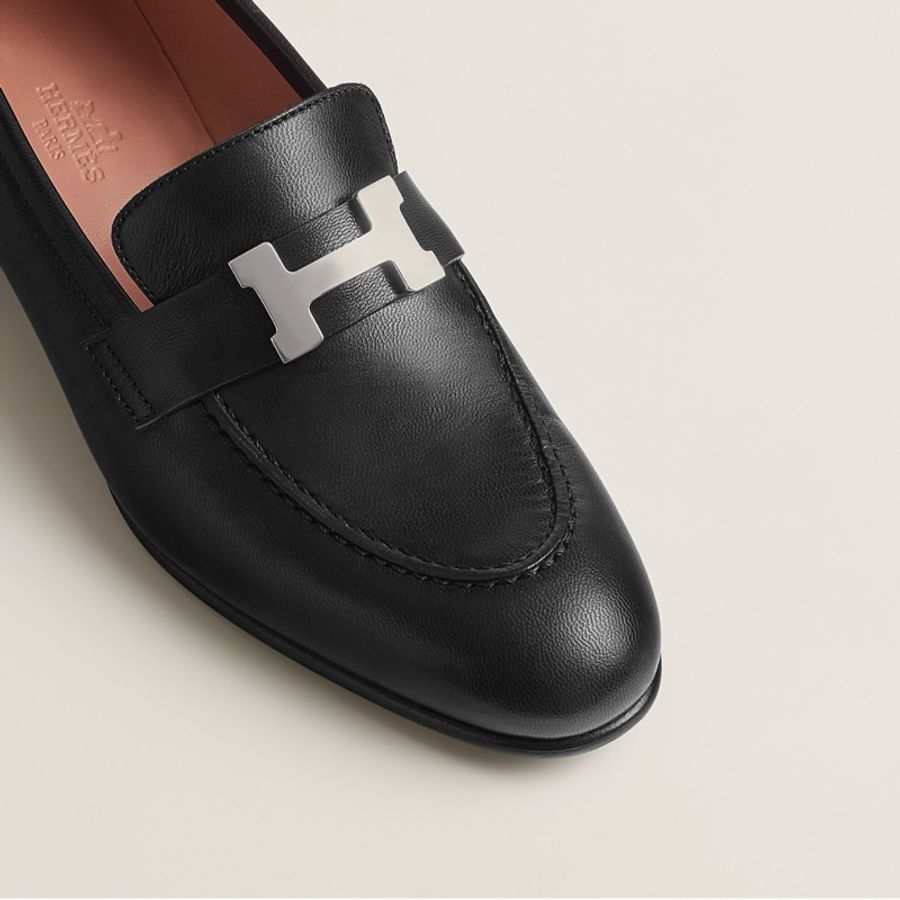 全新 現貨🔥Hermes Royal Paris Loafer Constance H 皮鞋 樂福鞋 👞 黑色 37.5-7