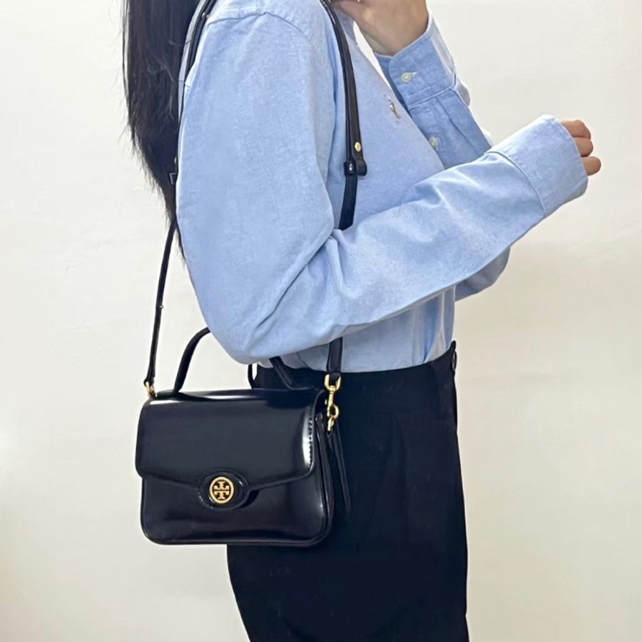 全新Tory Burch Robinson 提把豆腐包-0
