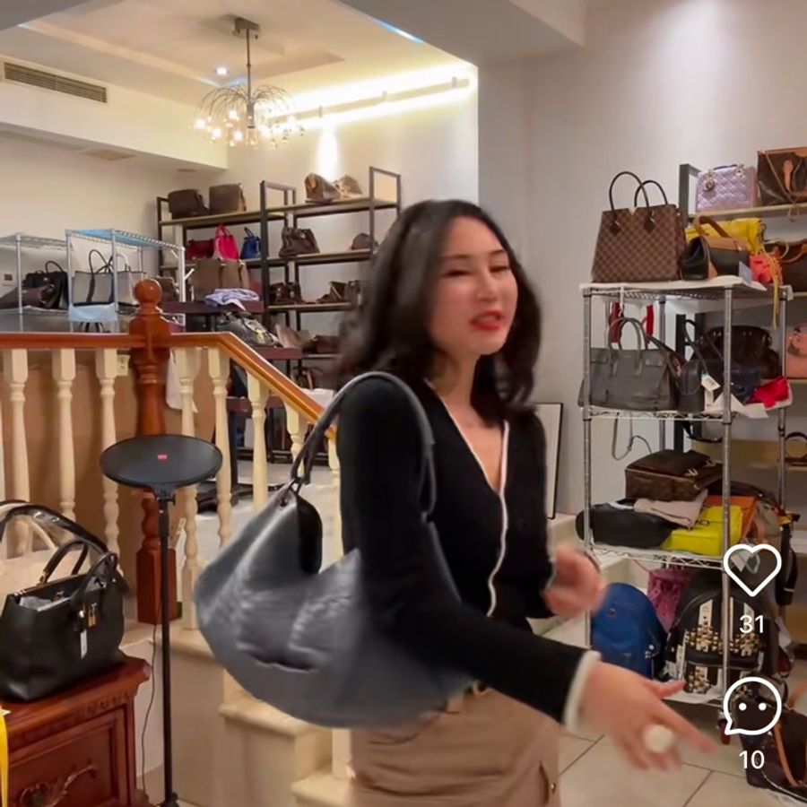 BOTTEGA VENETA BV Cobalt Nappa Hobo 紫 幸運餅乾包 水餃包 手提包 肩背包 側背包-6