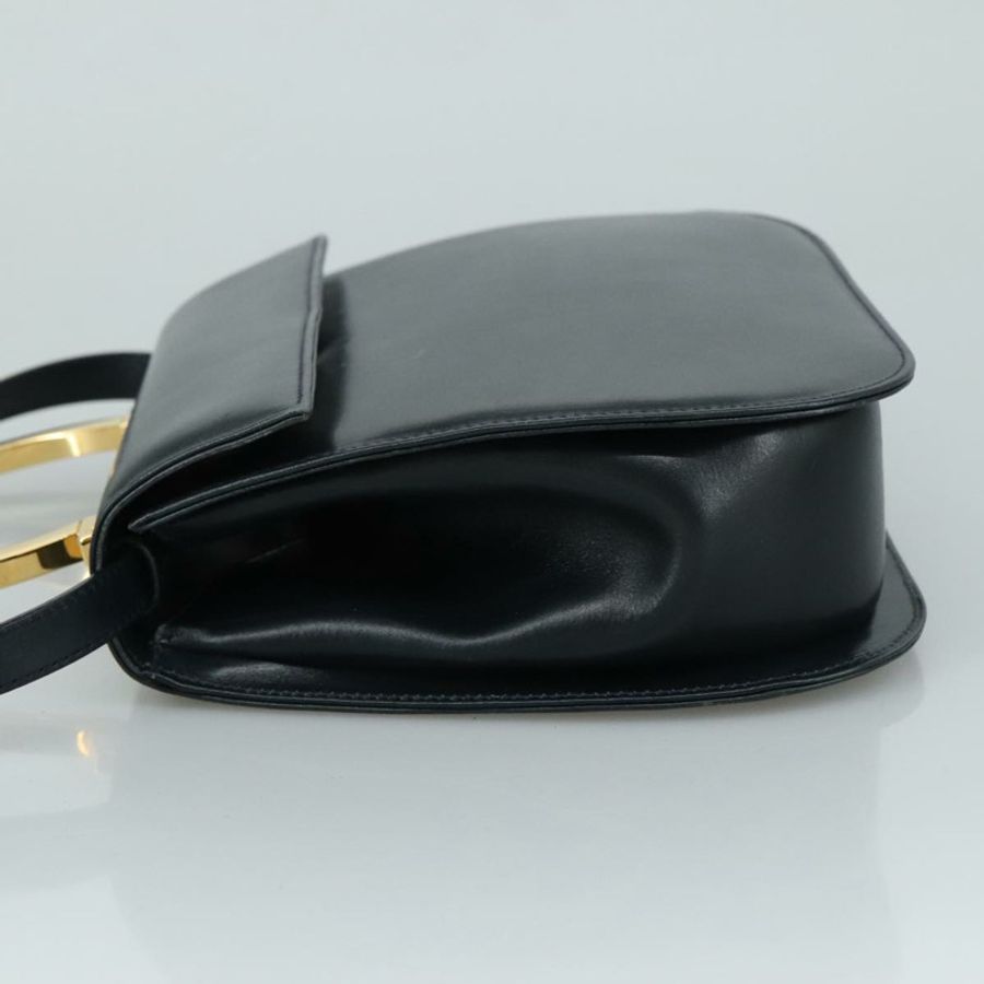 【日本直送】Salvatore Ferragamo 手提包 皮革 2way 黑色 金色 Auth 105702-3