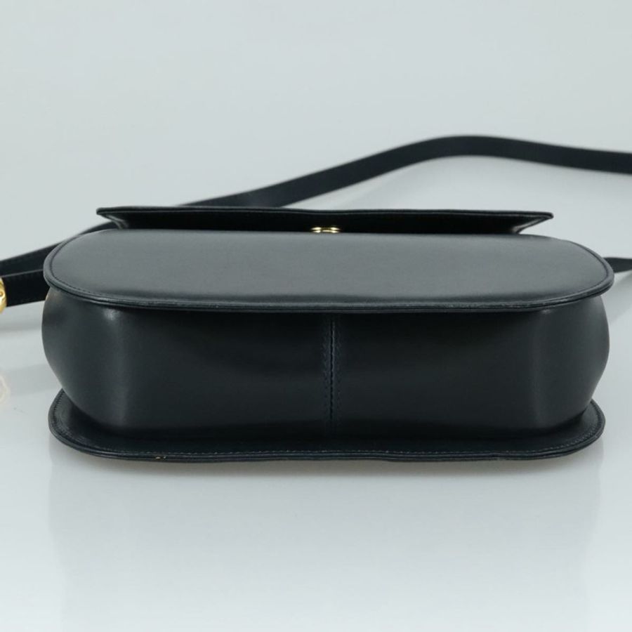 【日本直送】Salvatore Ferragamo 手提包 皮革 2way 黑色 金色 Auth 105702-4