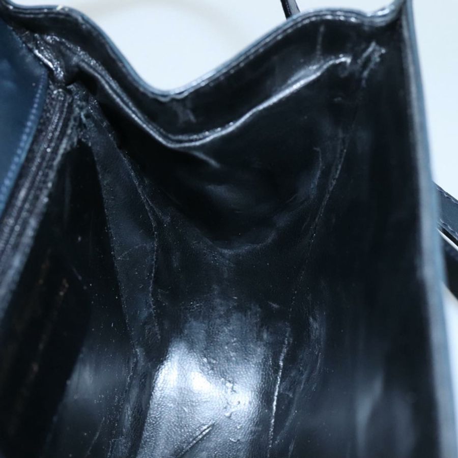 【日本直送】Salvatore Ferragamo 手提包 皮革 2way 黑色 金色 Auth 105702-20