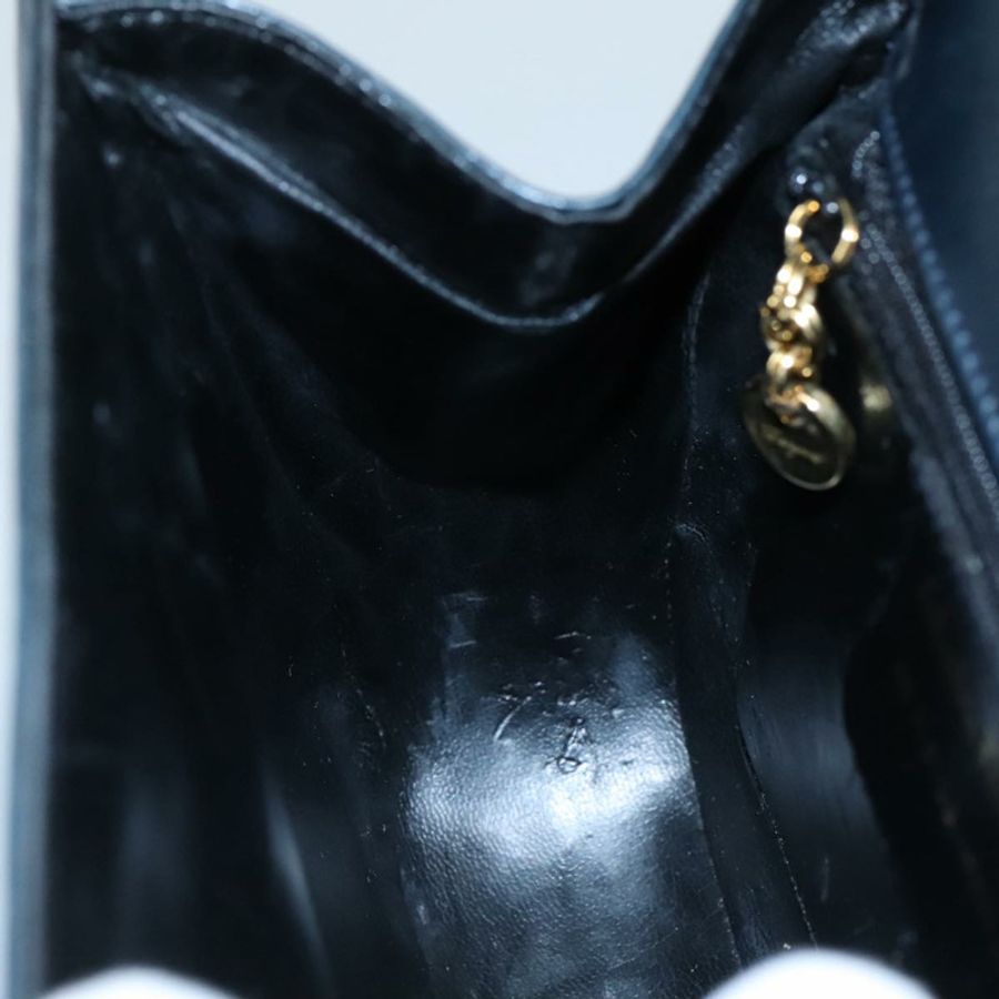 【日本直送】Salvatore Ferragamo 手提包 皮革 2way 黑色 金色 Auth 105702-21