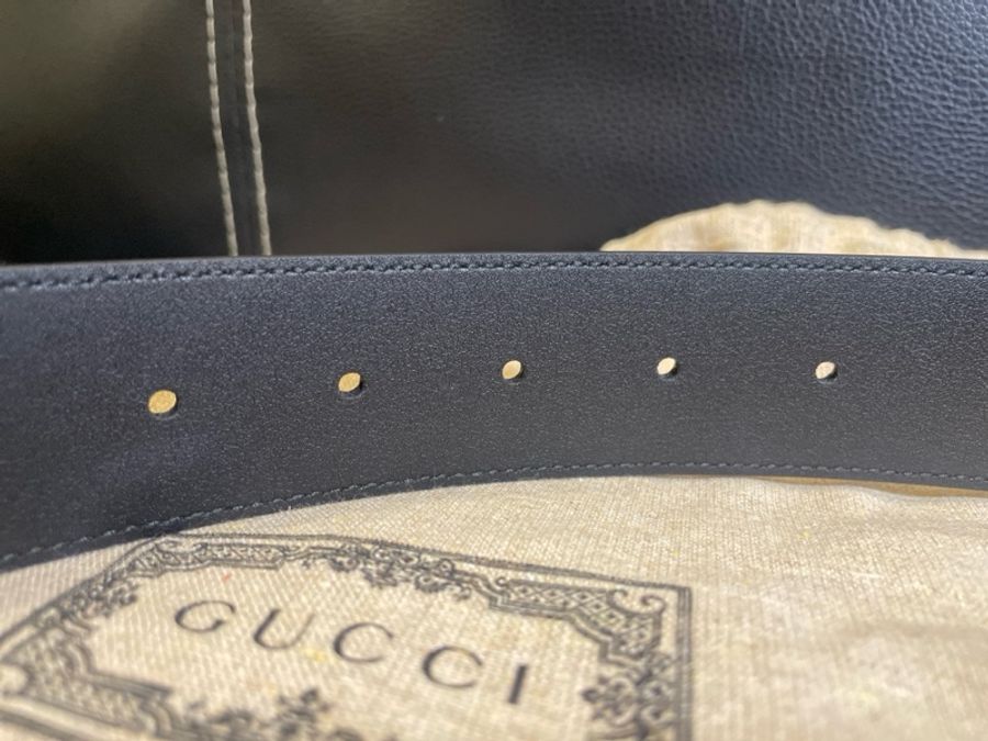 GUCCI 古馳 經典雙G Interlocking 皮帶(寬2.5cm)-13