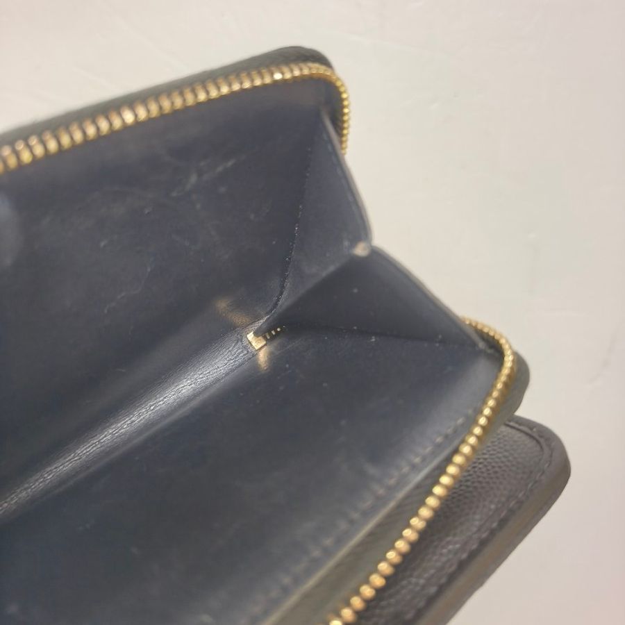 ✨YSL✨SAINT LAURENT 聖羅蘭 褐綠色 魚子醬 對折 短夾 皮夾 錢包/二手精品/二手皮夾/保證正品🌳二手樹屋🌳-18