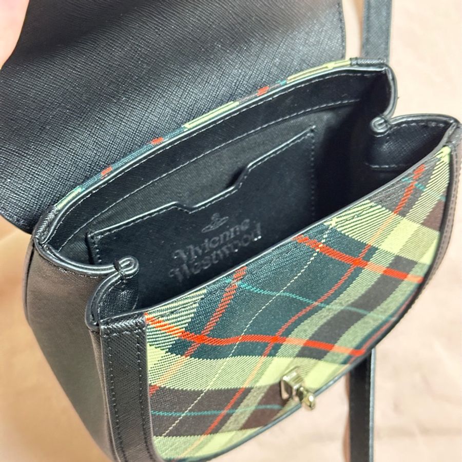 Vivienne Westwood 格紋 肩背包 / 斜背包-10