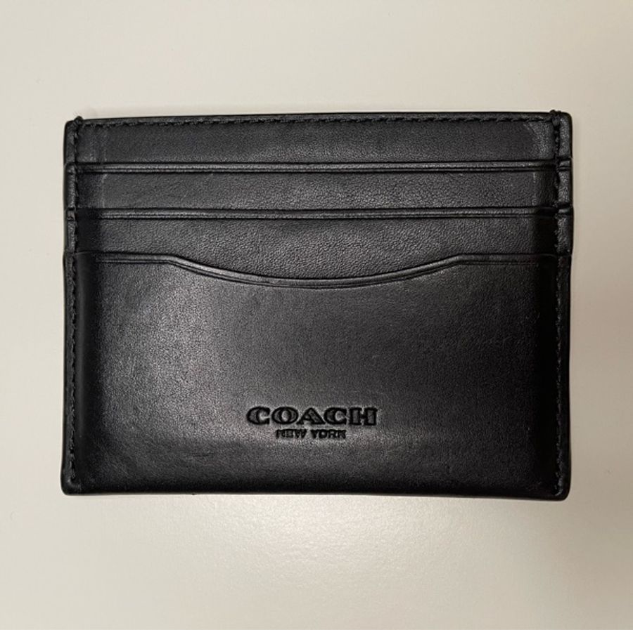 Coach 黑色 鈔票 卡 包-7