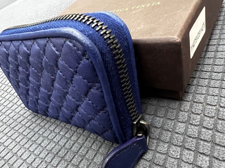 BOTTEGA VENETA零錢包 藍-11
