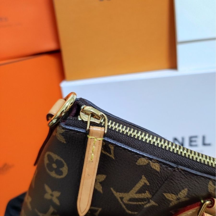 LV 萬年不敗經典老花肩背手提兩用包-47