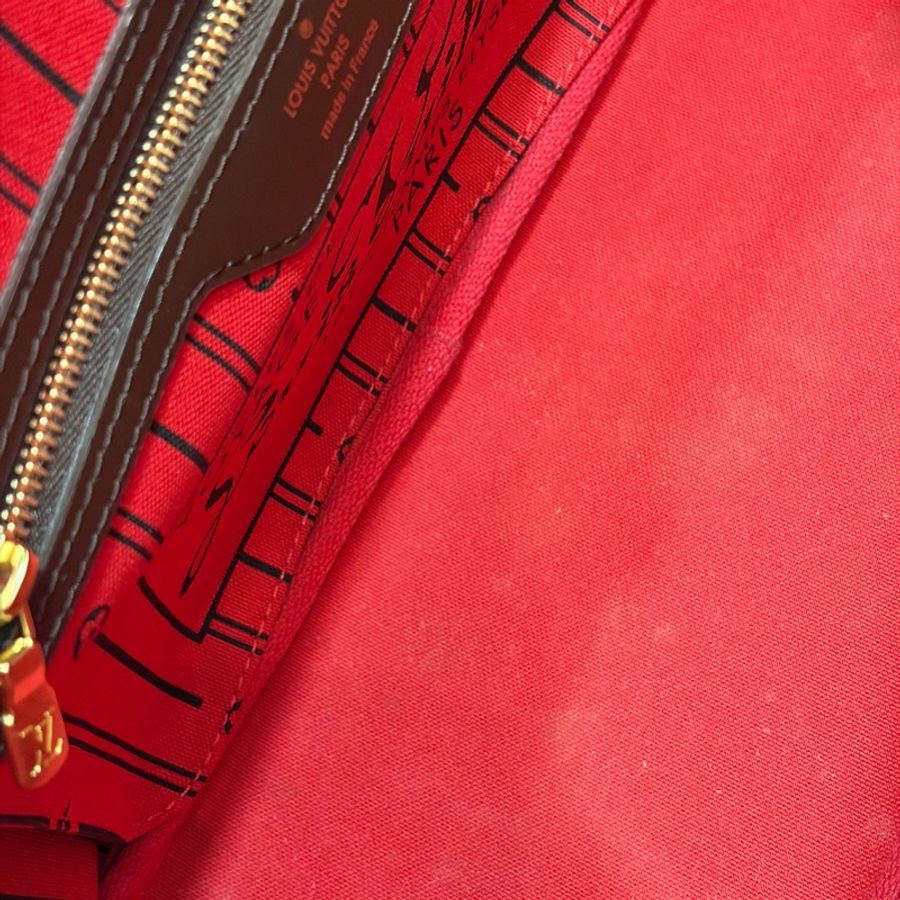 Louis Vuitton N51109咖啡棋盤格Neverfull PM托特包 肩背包-46