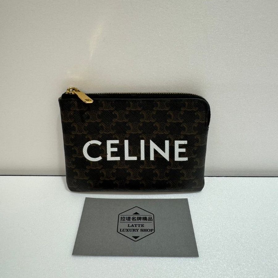CELINE 拉鍊 零錢包/鑰匙包 88成新-0