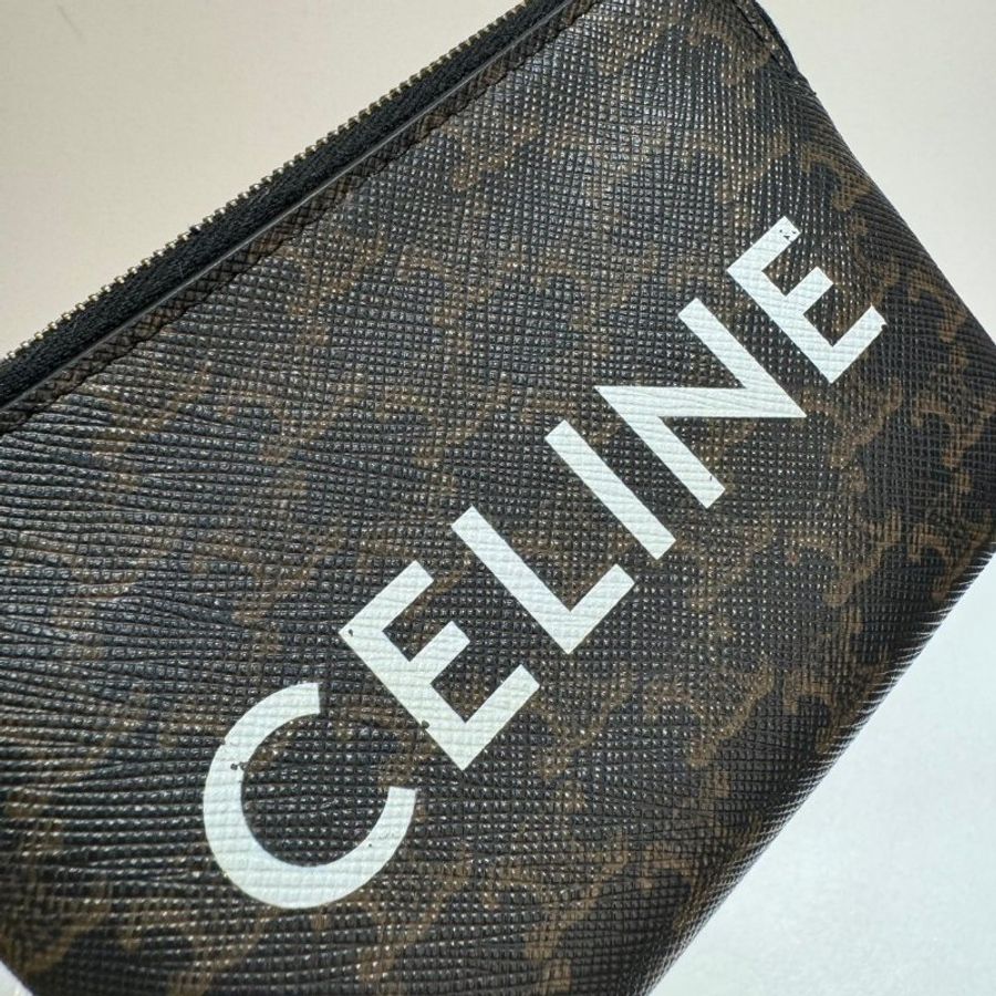 CELINE 拉鍊 零錢包/鑰匙包 88成新-4