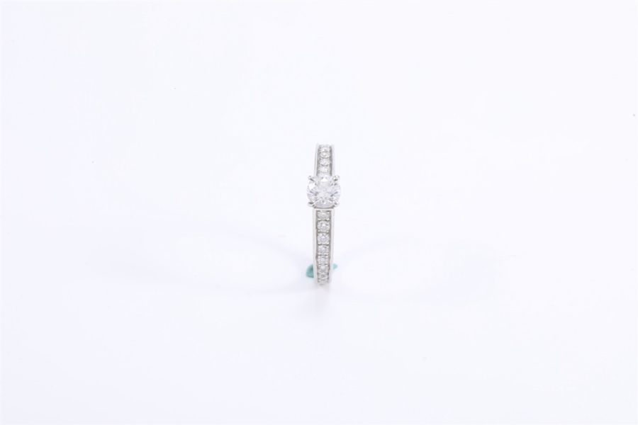 CARTIER(卡地亞) 1895系列 戒指 半鑽 32分 鑽石/pt950 50-1