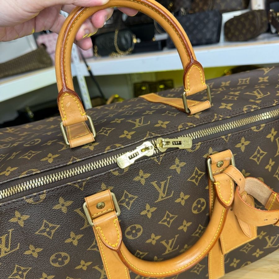 Louis Vuitton 老花旅行袋keepall 55cm/手提款🤎旅行必備-17