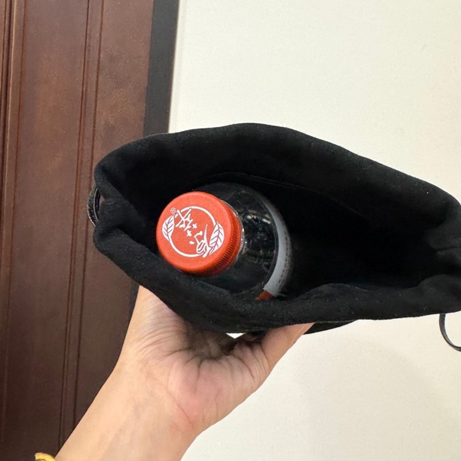 Gucci Nubuck Drawstring Pouch 106081 黑色 束口包 手提包 收納包 收納袋 飲料袋-15