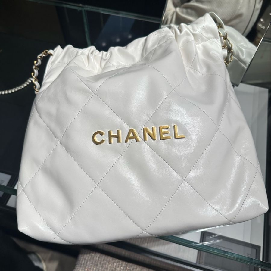 小號白色香奈兒22bag-0