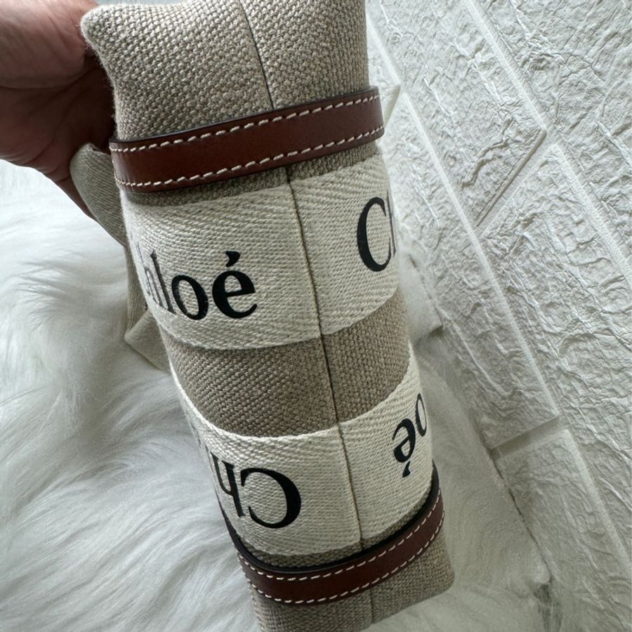 Chloe Woody tote bag 帆布迷你兩用-8