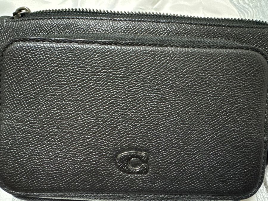 COACH 經典 SIGNATURE 帆布腰包-0