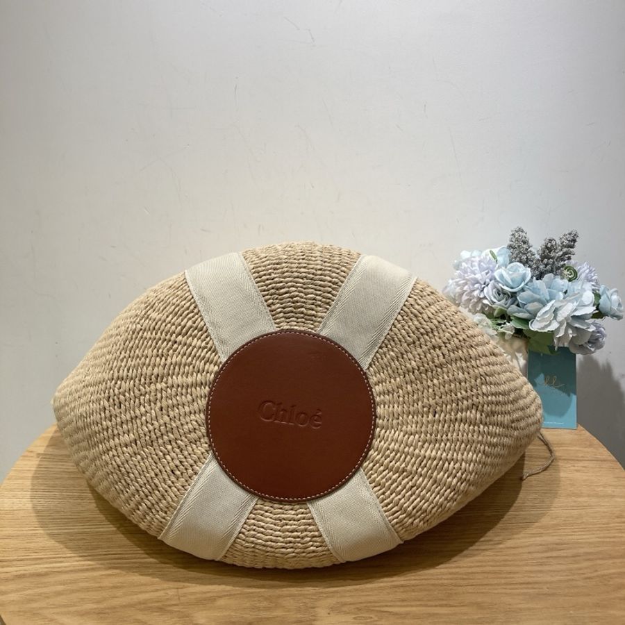 TW4076 CHLOE 蔻依大號天然藤籃手拿包包LARGE WOODY BASKET HANDBAG-4