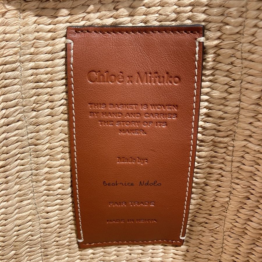 TW4076 CHLOE 蔻依大號天然藤籃手拿包包LARGE WOODY BASKET HANDBAG-6