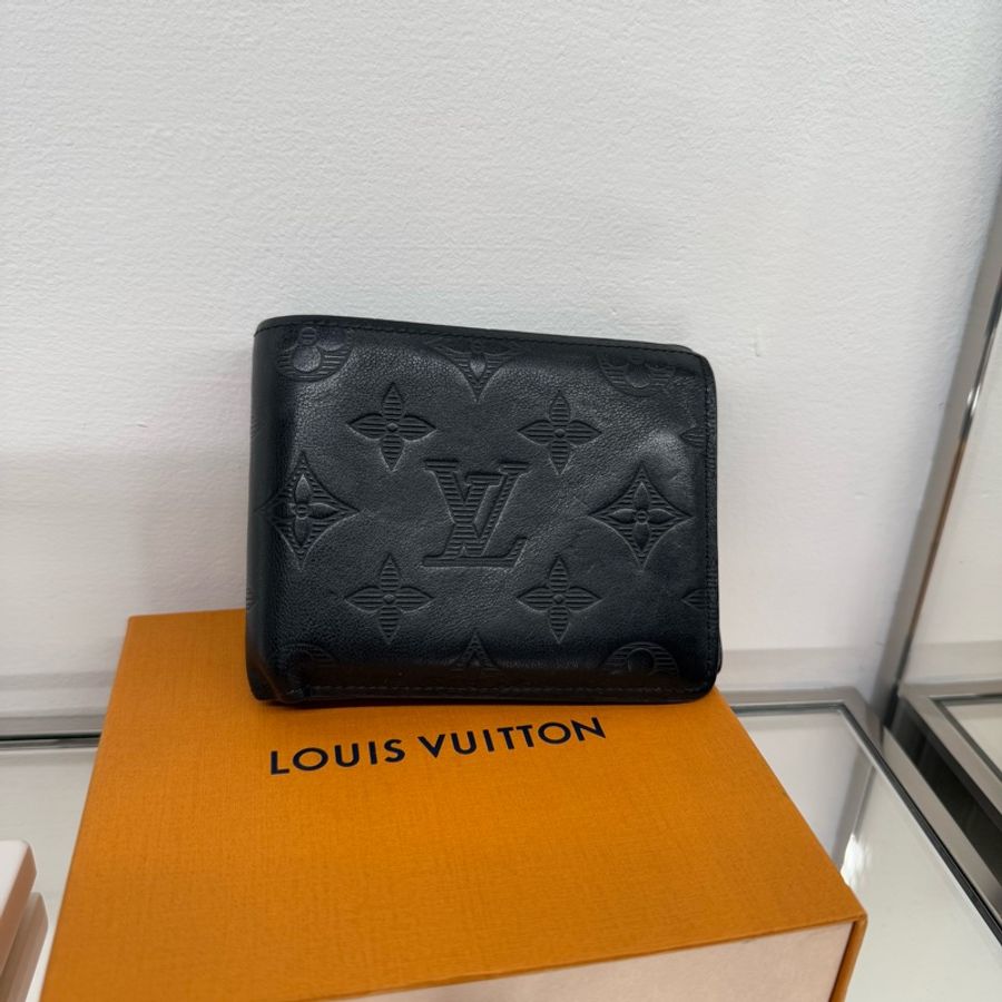 LV牛皮短夾-0