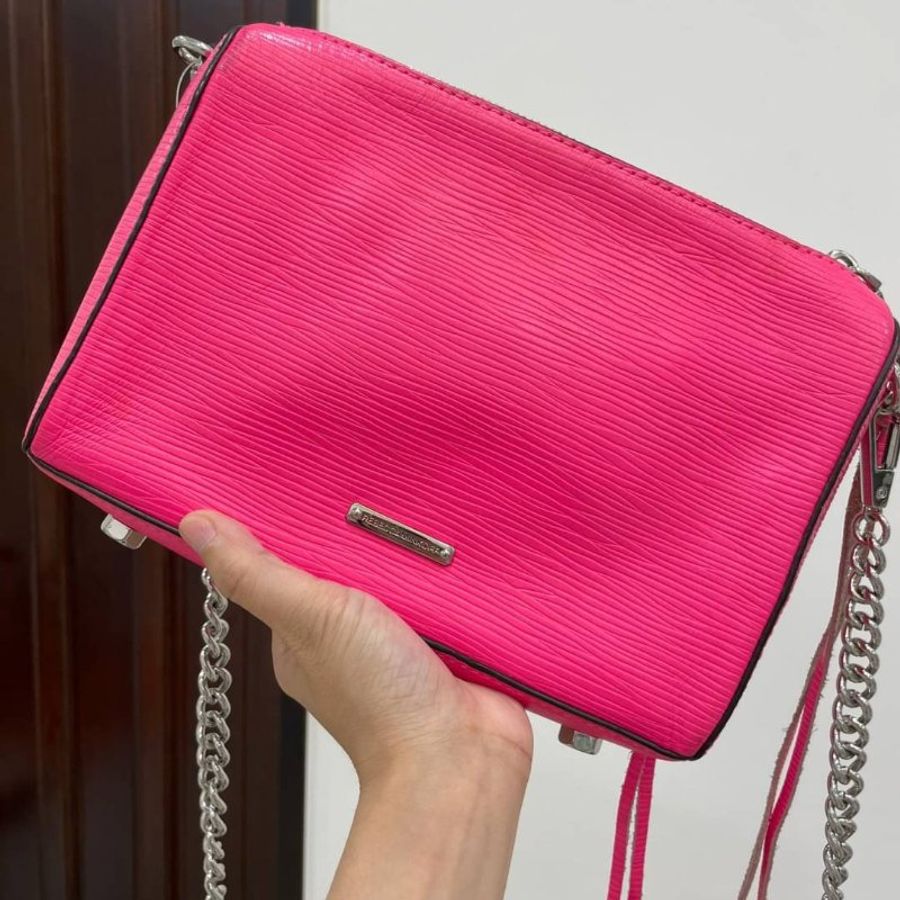 Rebecca Minkoff Avery Crossbody Bag 桃紅 牛皮 斜背包 肩背包-3