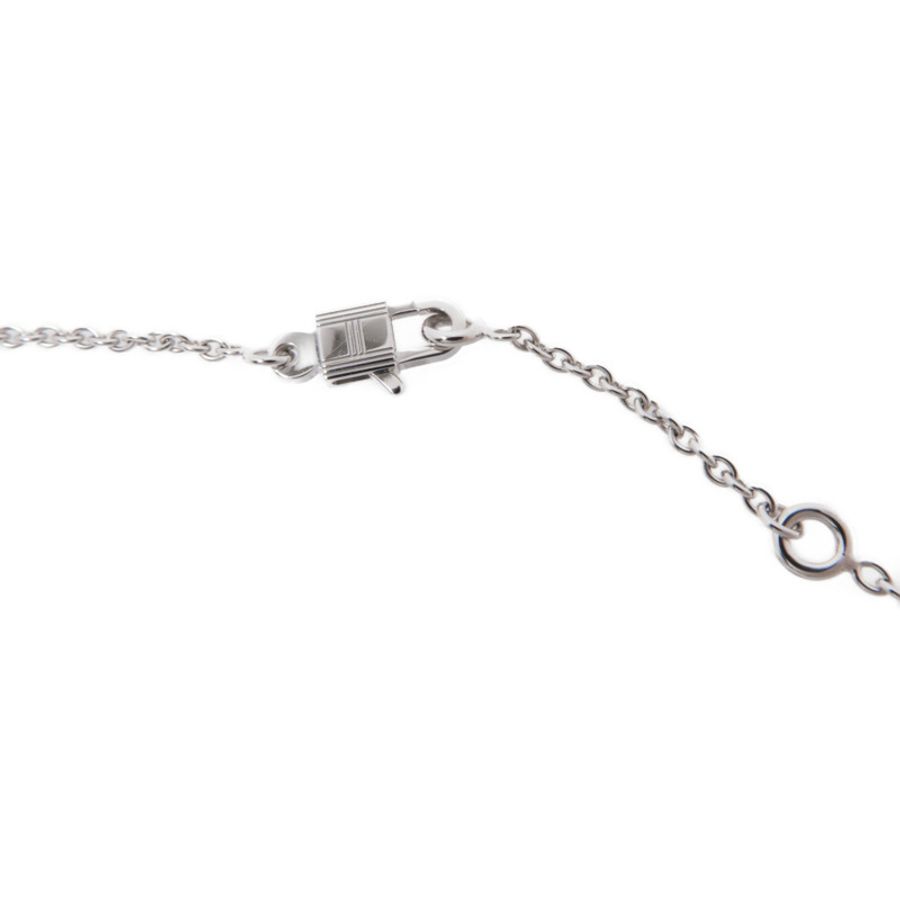 HERMES 【Hermes Fair】18K白金Amulettes Kelly Diamond Pendant鑽石項鍊-3