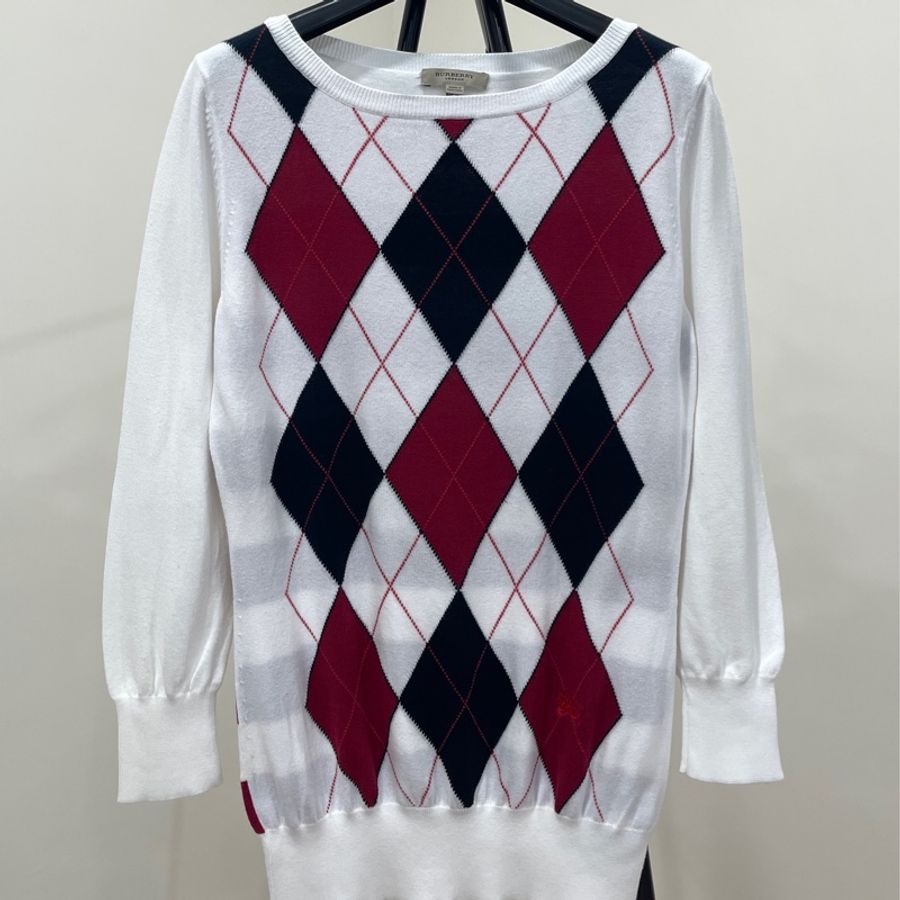 BURBERRY 倫敦 格菱戰馬針織上衣-0