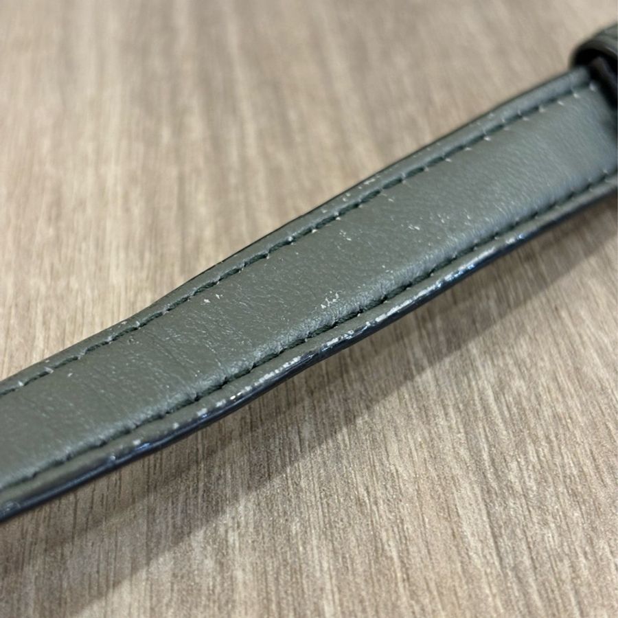 BOTTEGA VENETA BV 鐵灰色 編織 拉鍊 三層 肩背包 斜背包 航空包 郵差包-19