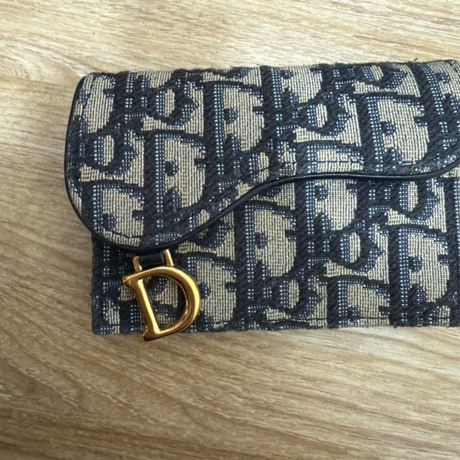 Dior Saddle Bloom 卡夾 Dior Oblique 緹花-1