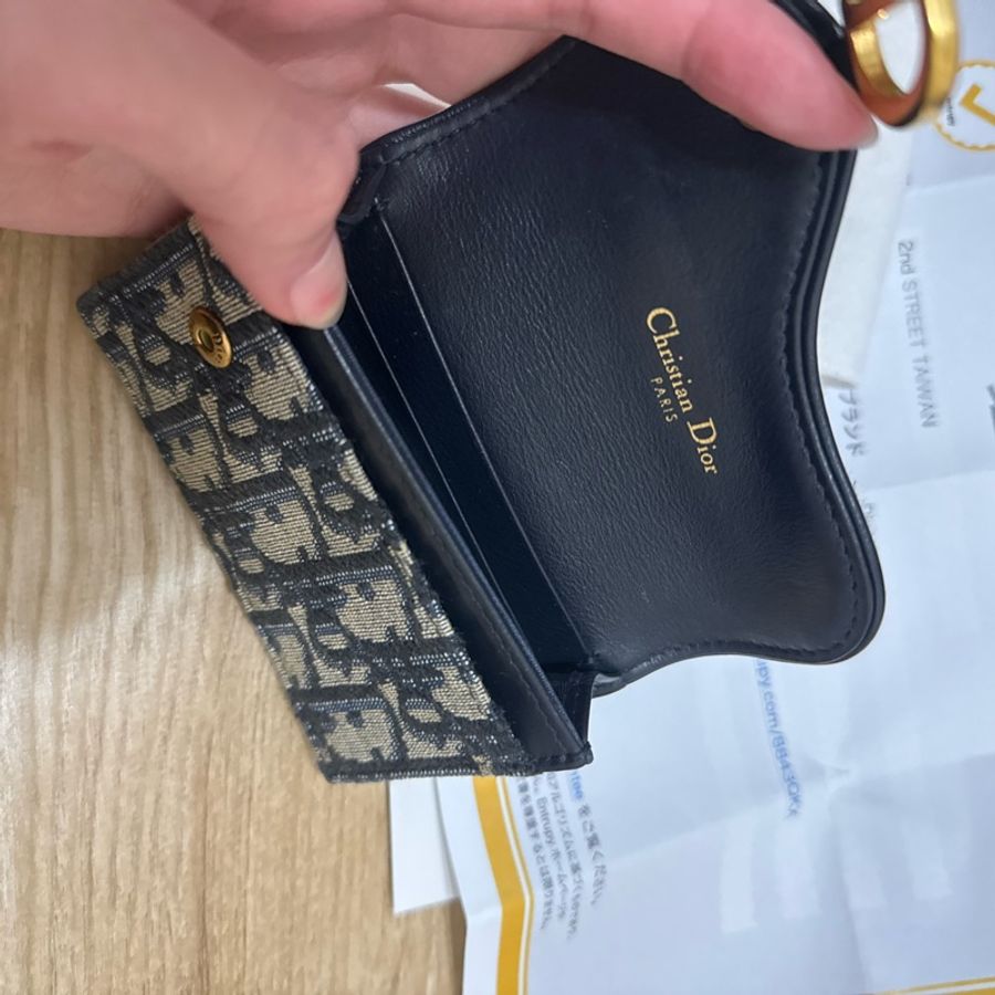 Dior Saddle Bloom 卡夾 Dior Oblique 緹花-4