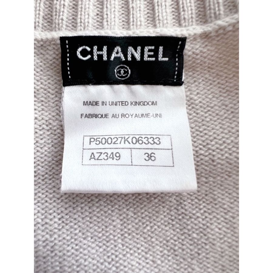 ［2.3折］香奈兒CHANEL 100%Cashmere 長版毛衣外套 尺寸 36-4