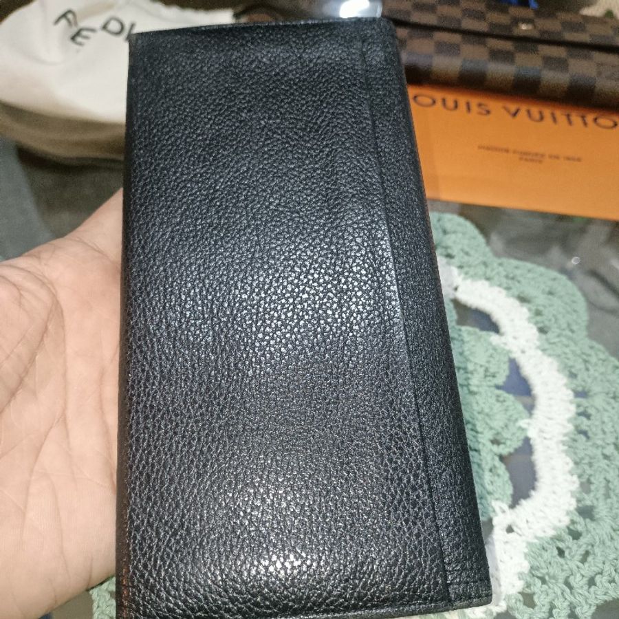 年終出清 YSL 牛皮黑長夾-7