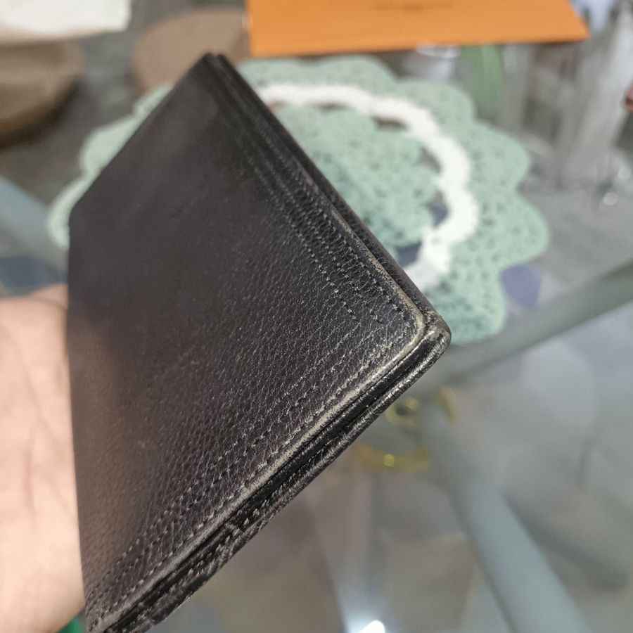 年終出清 YSL 牛皮黑長夾-24