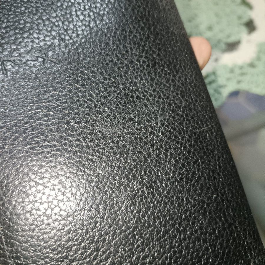 年終出清 YSL 牛皮黑長夾-35