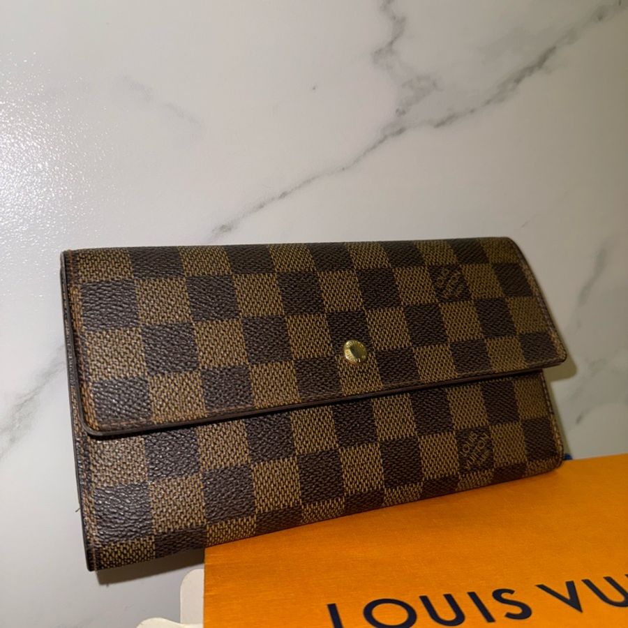 🧨 二手精品 🉐 LV 棋盤格長夾-6