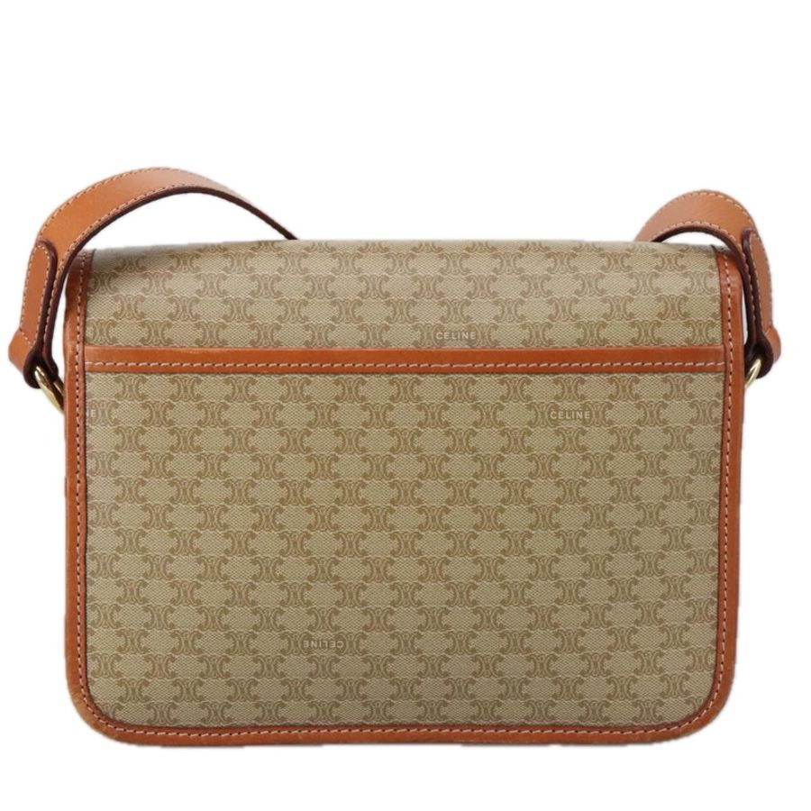 【日本直送】CELINE Macadam帆布肩背包 米色 金色 正品 yk15952-1